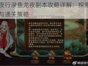 神都夜行录鱼龙夜副本攻略详解：探索活动特色与通关策略