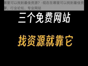 现在在哪里可以找到最佳资源？-现在在哪里可以找到最佳资源？——搜索引擎、行业论坛、专业网站