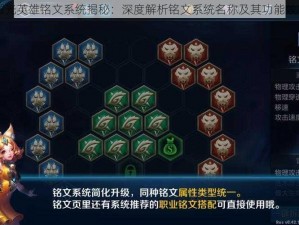 曙光英雄铭文系统揭秘：深度解析铭文系统名称及其功能效用