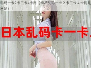 精品乱码一卡2卡三卡4卡网【精品乱码一卡 2 卡三卡 4 卡网是否为色情网站？】