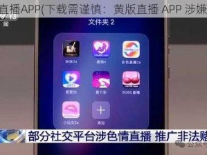 黄版直播APP(下载需谨慎：黄版直播 APP 涉嫌违法)