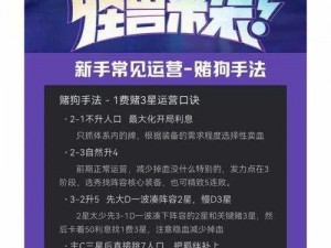 金铲铲之战新手运营攻略：入门指南与策略分享，轻松掌握游戏核心要素