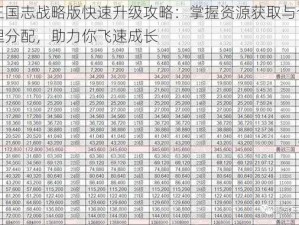 三国志战略版快速升级攻略：掌握资源获取与合理分配，助力你飞速成长