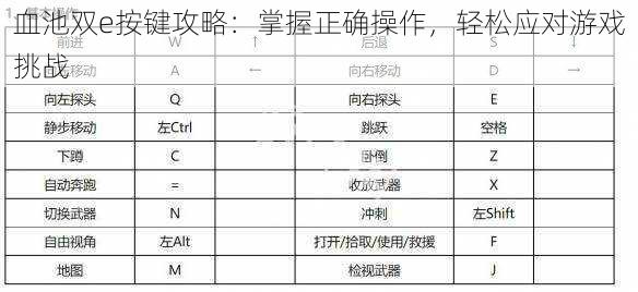 血池双e按键攻略：掌握正确操作，轻松应对游戏挑战