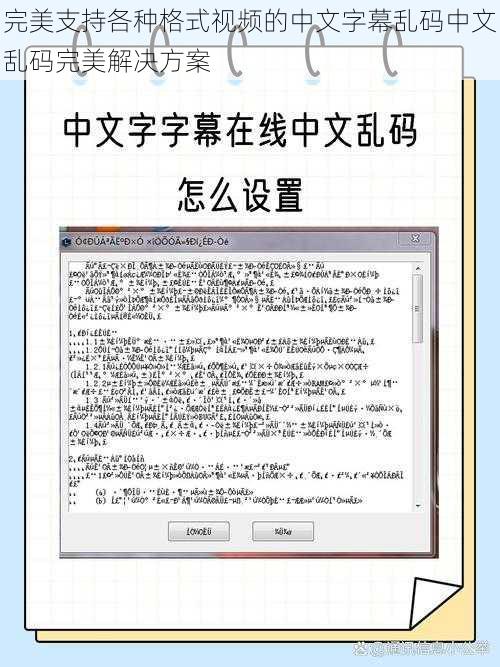 完美支持各种格式视频的中文字幕乱码中文乱码完美解决方案