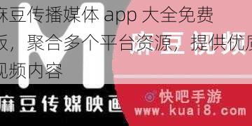 麻豆传播媒体 app 大全免费版，聚合多个平台资源，提供优质视频内容