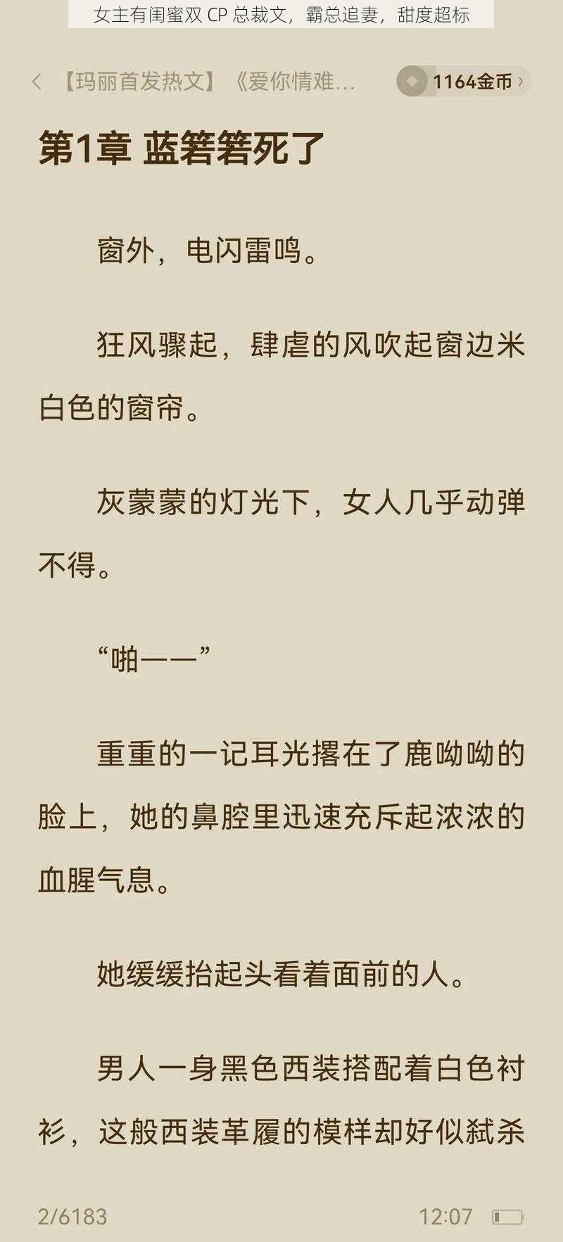 女主有闺蜜双 CP 总裁文，霸总追妻，甜度超标