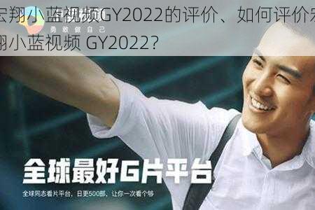 宏翔小蓝视频GY2022的评价、如何评价宏翔小蓝视频 GY2022？