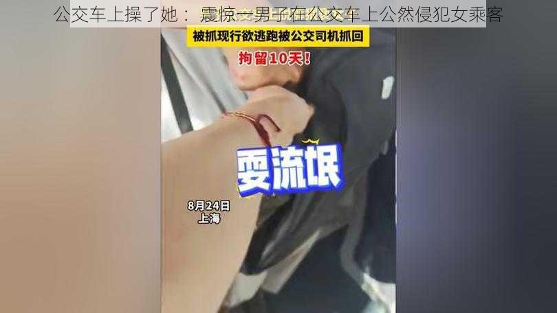 公交车上操了她 ：震惊一男子在公交车上公然侵犯女乘客