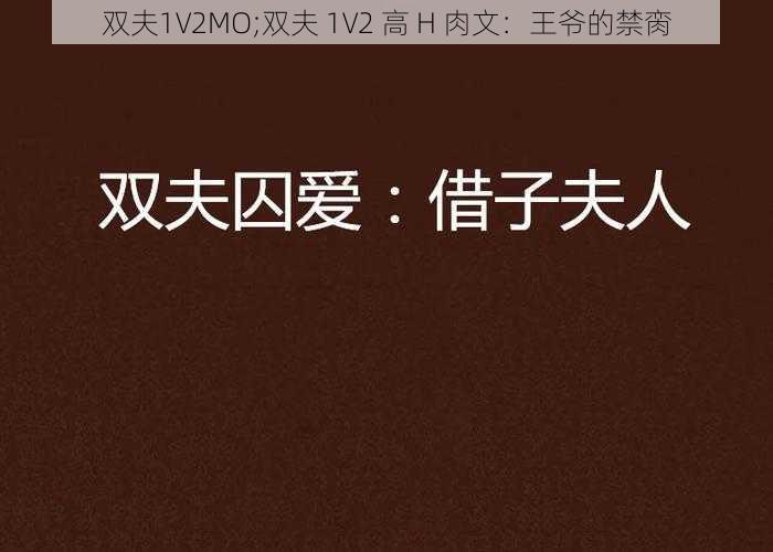 双夫1V2MO;双夫 1V2 高 H 肉文：王爷的禁脔