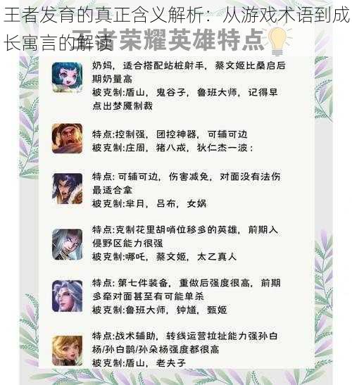 王者发育的真正含义解析：从游戏术语到成长寓言的解读