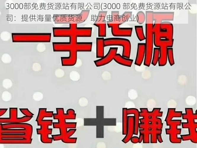 3000部免费货源站有限公司(3000 部免费货源站有限公司：提供海量优质货源，助力电商创业)