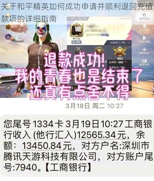 关于和平精英如何成功申请并顺利退回充值款项的详细指南