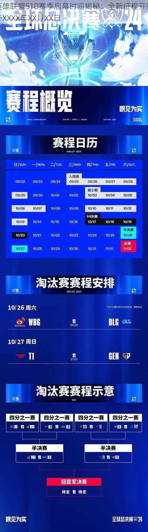 英雄联盟S10赛季启幕时间揭秘：全新征程开始于XXXX年XX月XX日